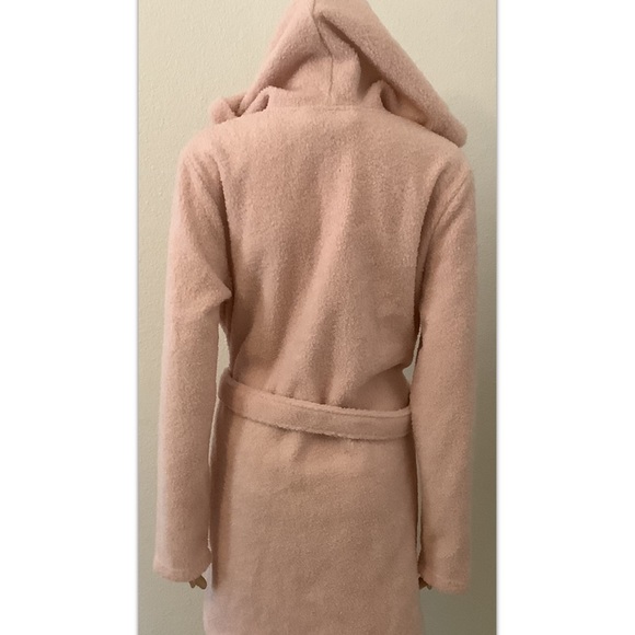 Ambrielle Sleepwear Robe Sz Small Women Soft Pink With Hood - Picture 8 of 11
